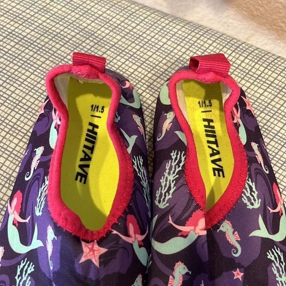 Hiitave Kids Water Shoes Non-Slip Beach Swim Barefoot Aqua Pool Socks